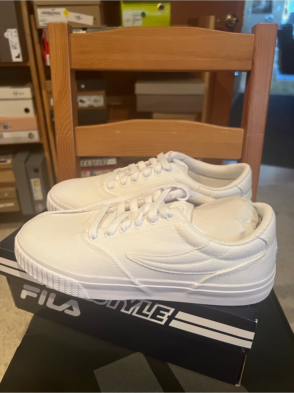 Fila MORALES White Low-Top Canvas Sneakers